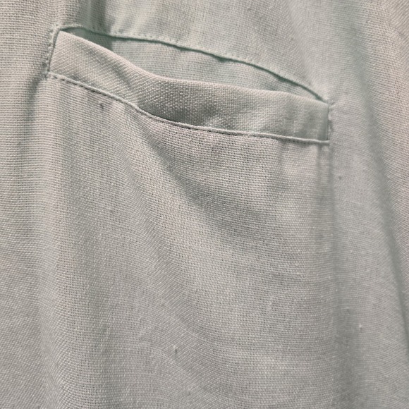 Men's Coofandy Short Sleeve Shirt Button Down Pocket Linen Blend Size 3XL NEW - Picture 2 of 7